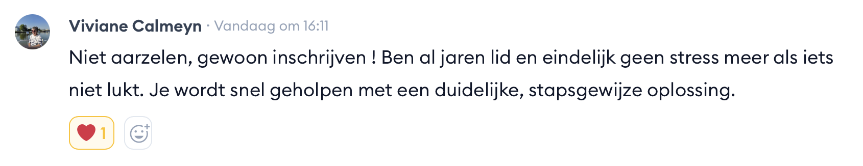 Ervaring van Viviane